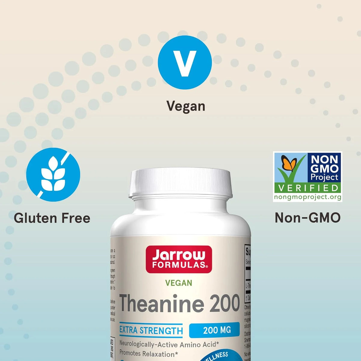 Extra Strength Theanine 200 mg 60 Veggie Capsules O582516