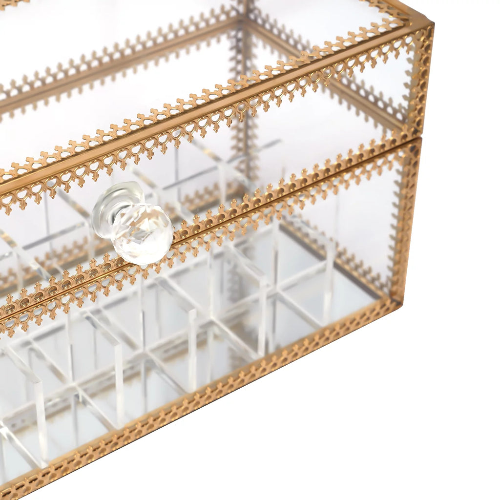 Clear 24-Grid Lipstick Storage Case D656