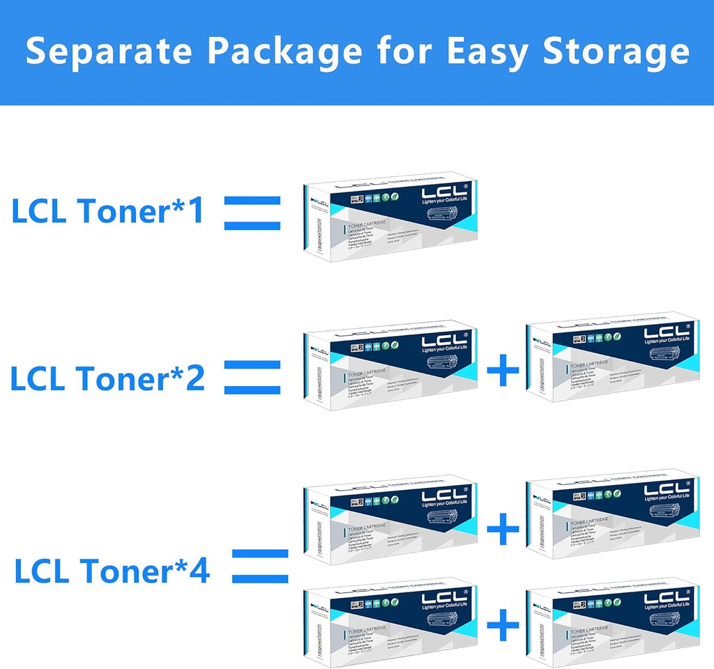 4-Pack Black Cyan Yellow Magenta Toner Cartridge L648207