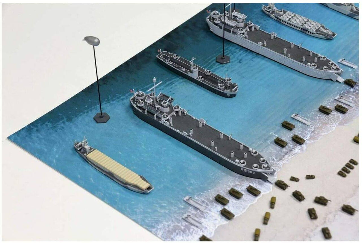 1/700 Scale WWII Normandy Landing Operation Scene Paper Base E8055