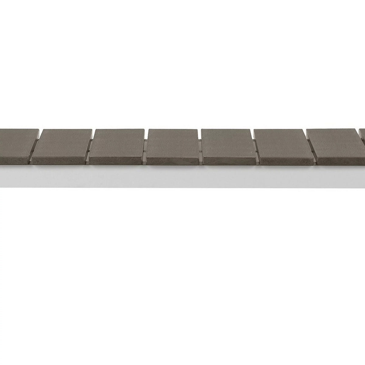 54 Inch Gray Polyresin Top Outdoor Dining Bench K24656