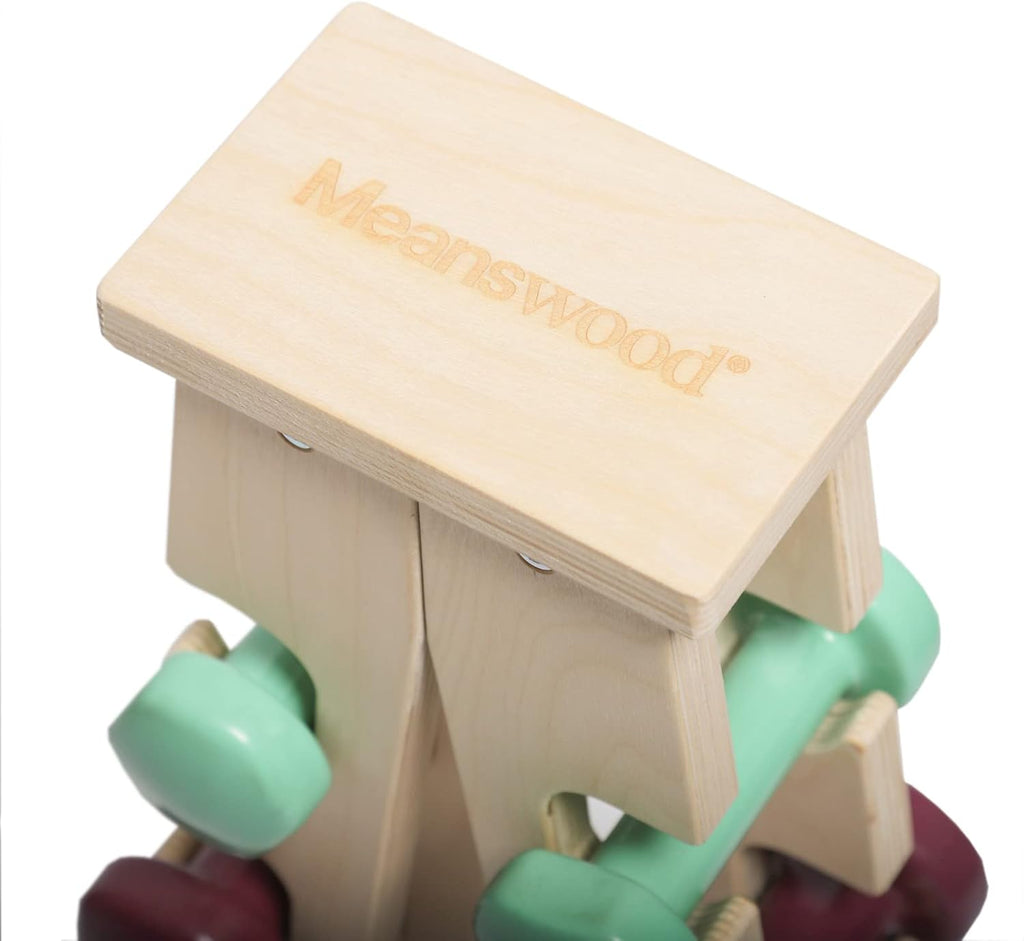 Wooden Dumbbell Rack for 6 Weights T5455