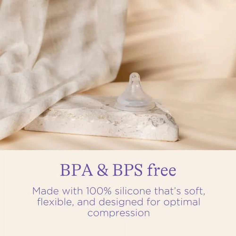 8 Ounces Baby Bottles with 3 Medium Flow Nipples C519006