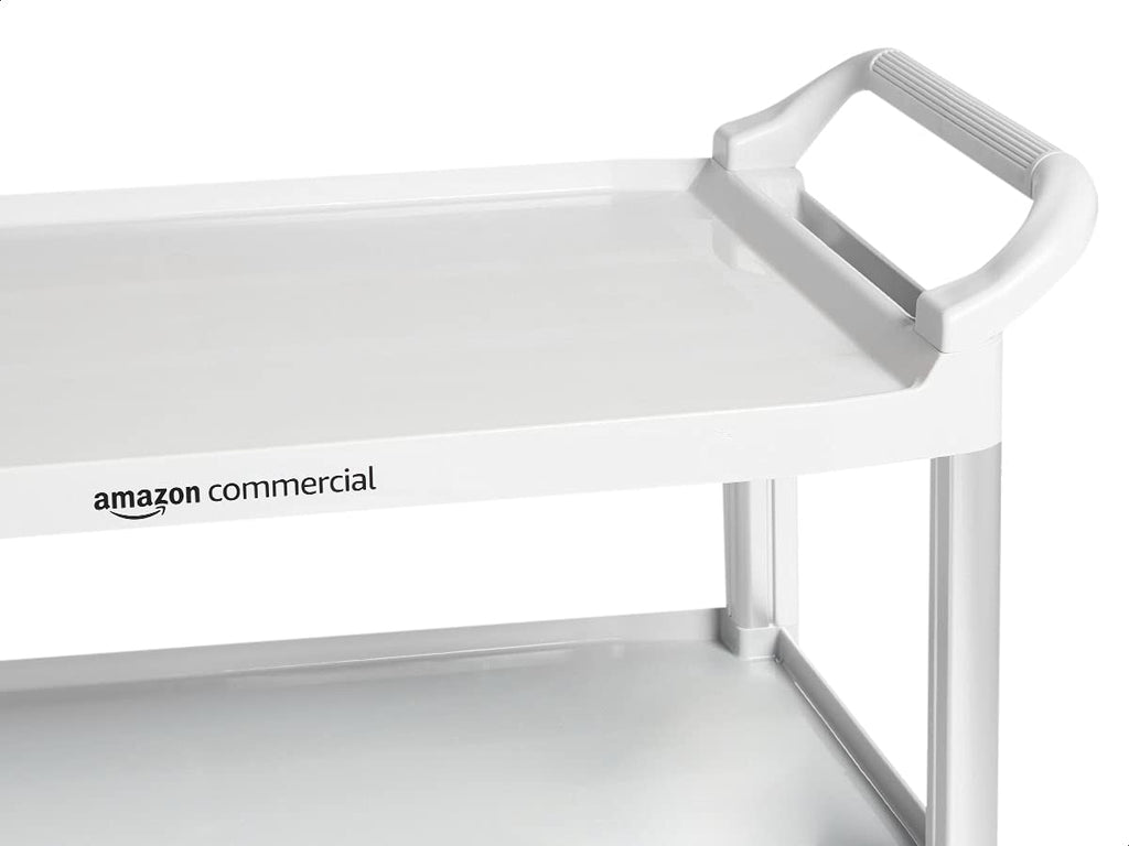 3 Shelves Utility Cart with 400 lbs Loading Capacity, Grey Z417464