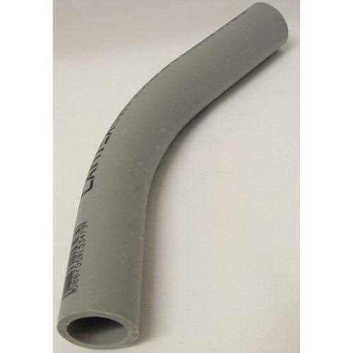 45 Degree Elbow 6 inch Plain End PVC Gray Sch 80 D9863