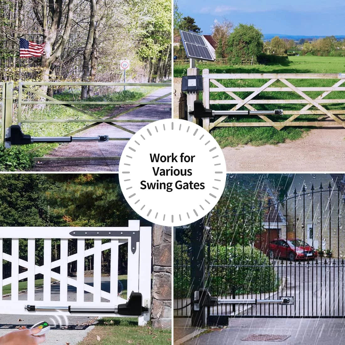 Solar Single Swing Gate Opener Medium Duty M5939