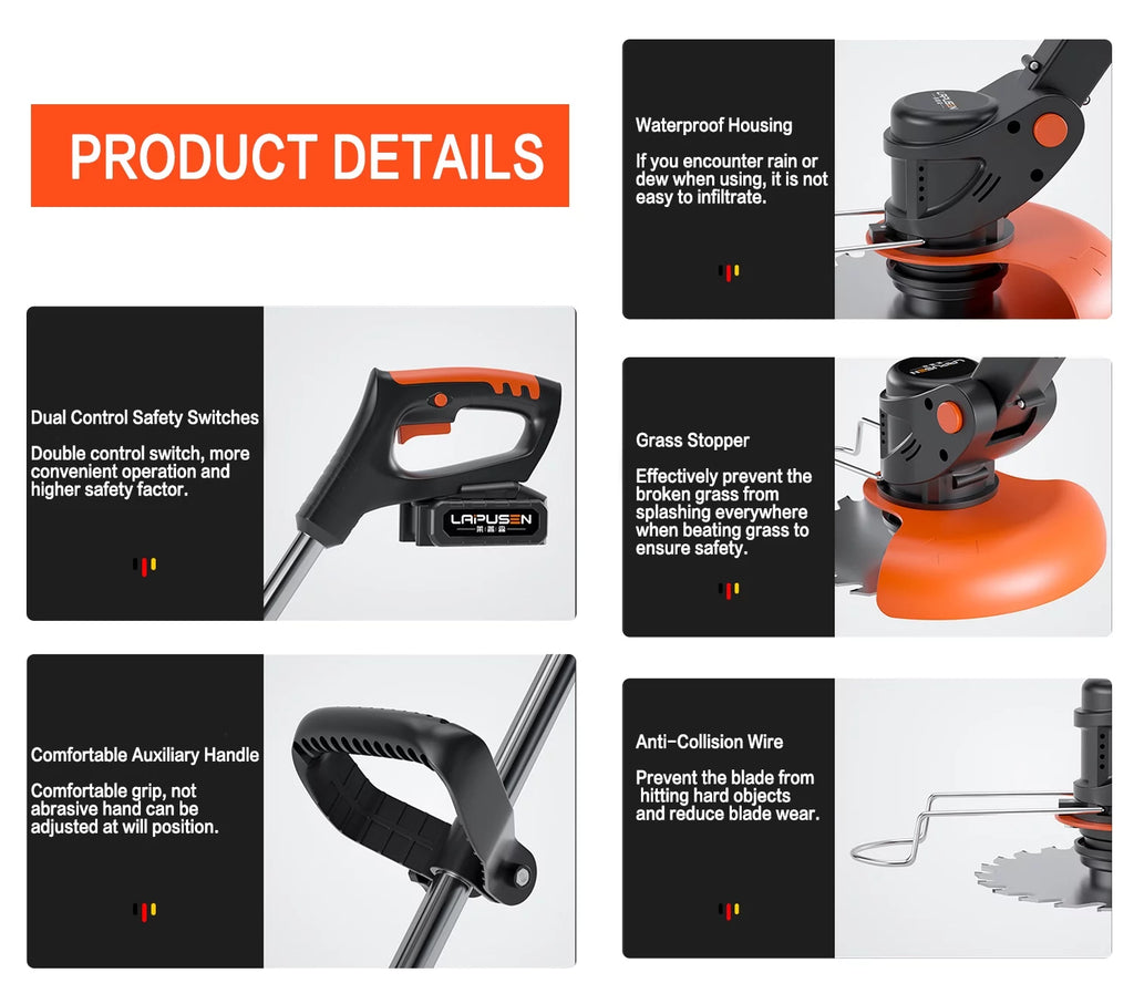 Cordless String Trimmer & Edger with Battery and Charger U127979