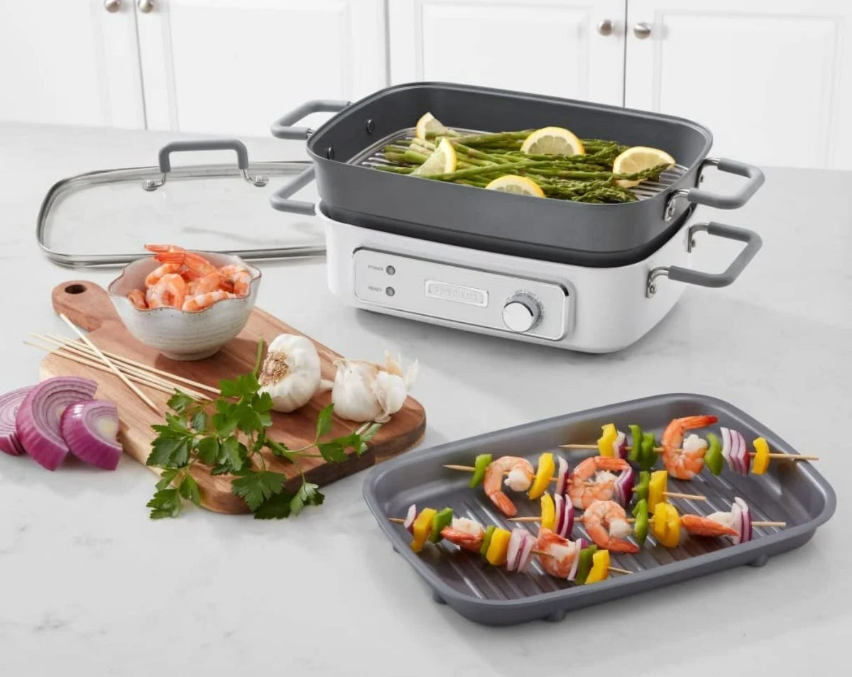 White Multifunctional Grill B6856