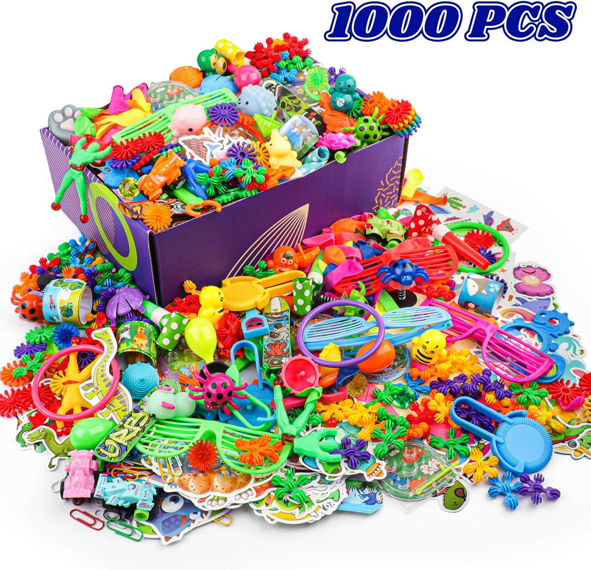 1000PCS Carnival Prizes Prize Box Toys Pinata Fillers Goodie Bag Toys Bulk O38492
