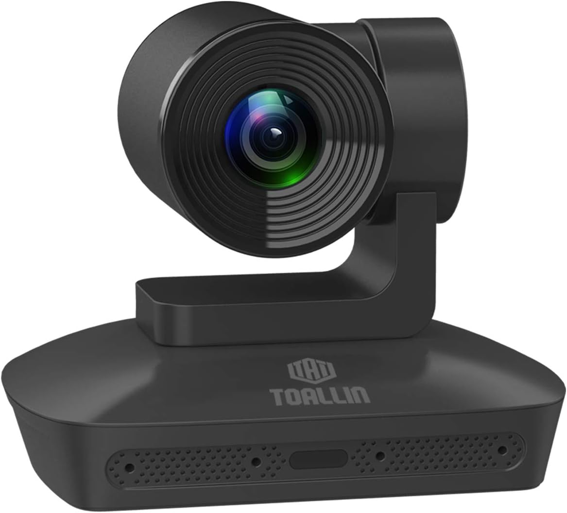 1080P PTZ Conference Room Camera with 4 Microphones Array, 10X Optical Zoom USB Webcam N7991