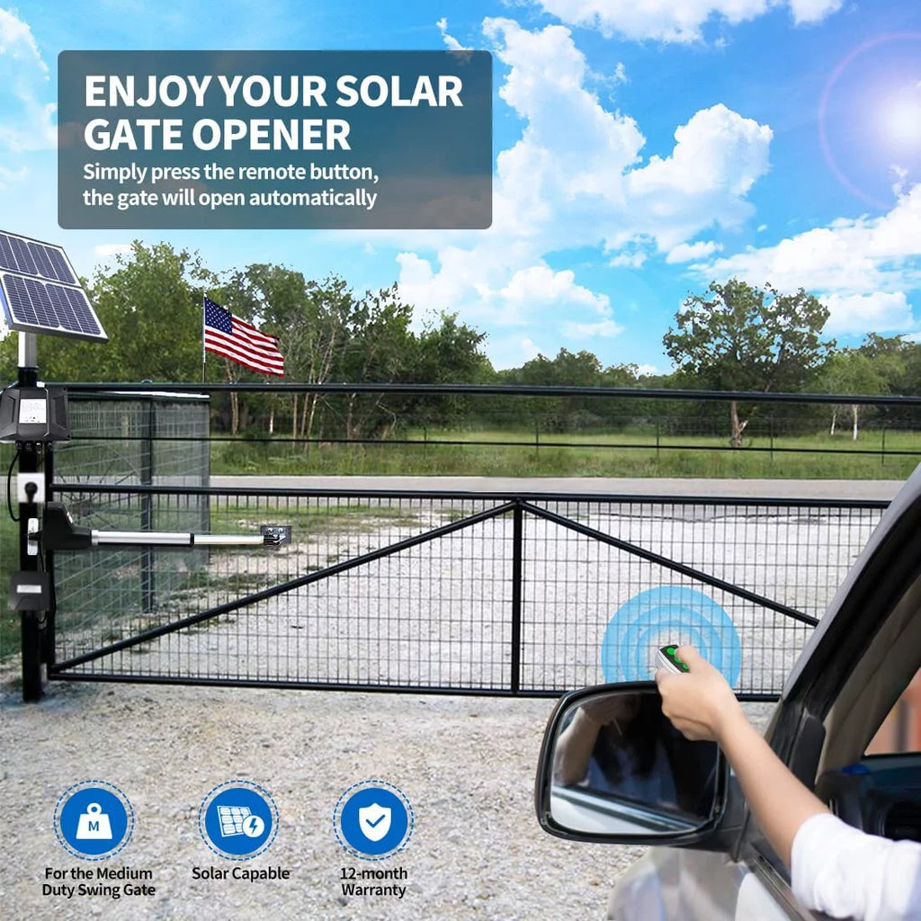 Solar Single Swing Gate Opener Medium Duty M5939
