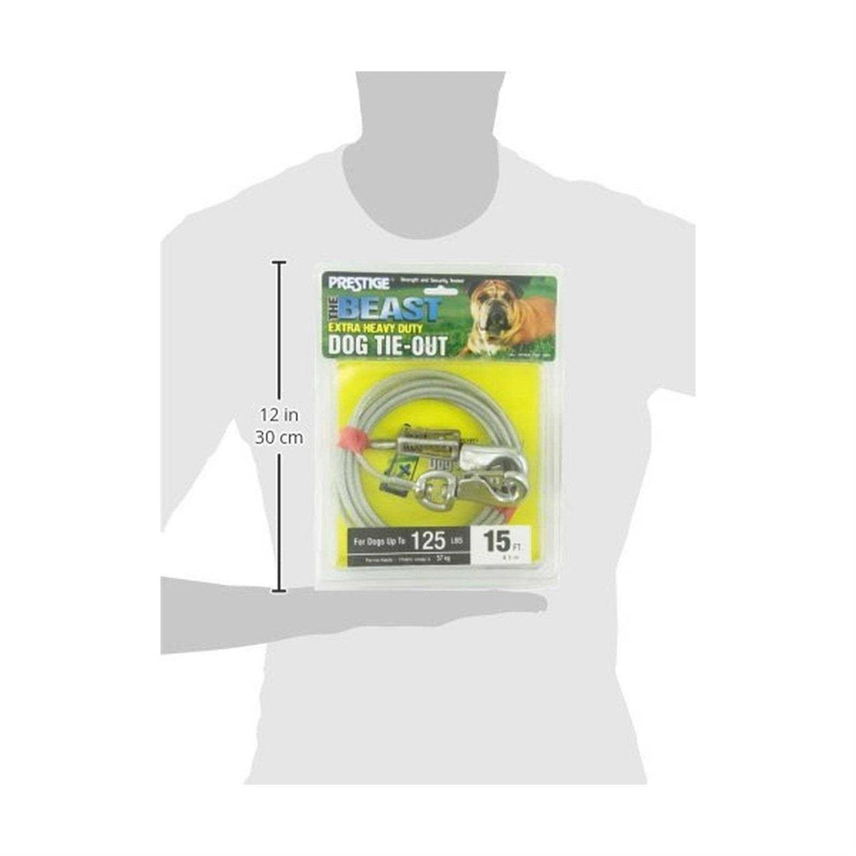 15ft XL Dog Tie-Out with Spring T427201
