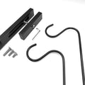 Steel Bird Feeder Kit 2-Hooks Black E1707