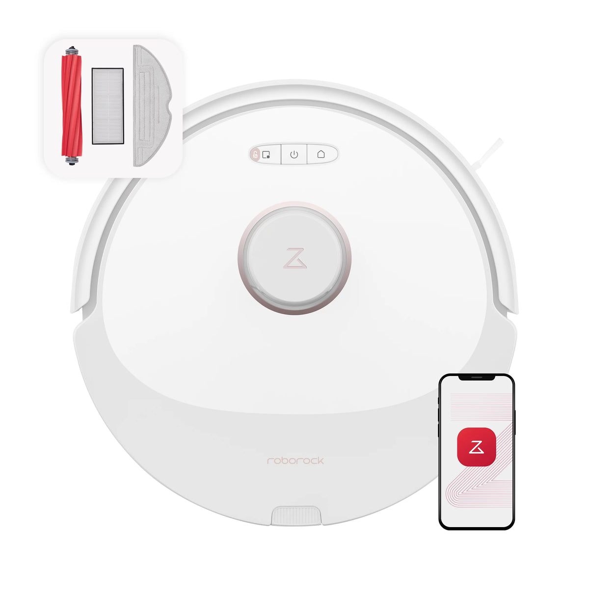 Robot Vacuum and Mop White S4684