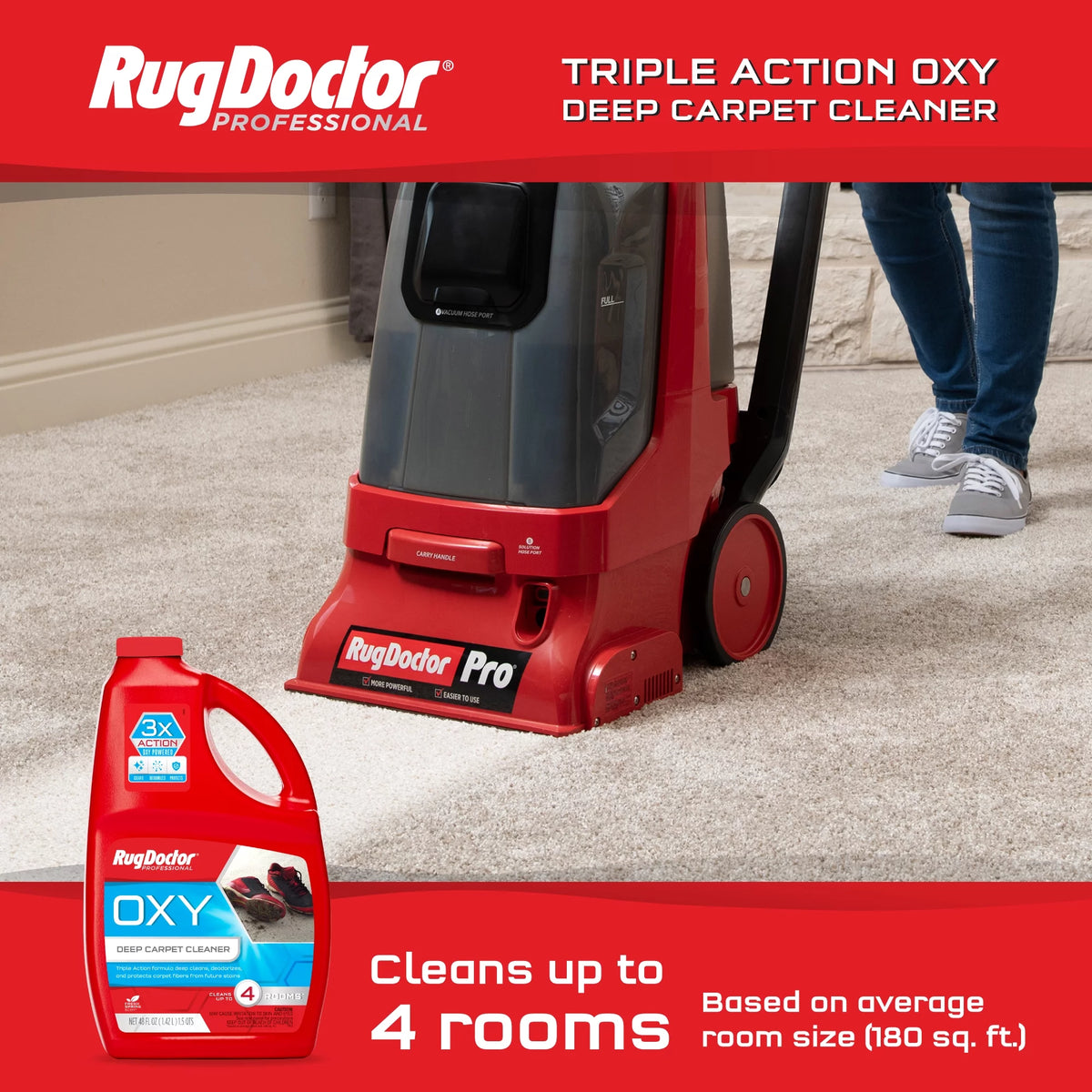 Red Commercial Carpet Cleaner Y886