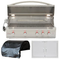 44 in. Propane Gas Grill 3 Piece Package R479