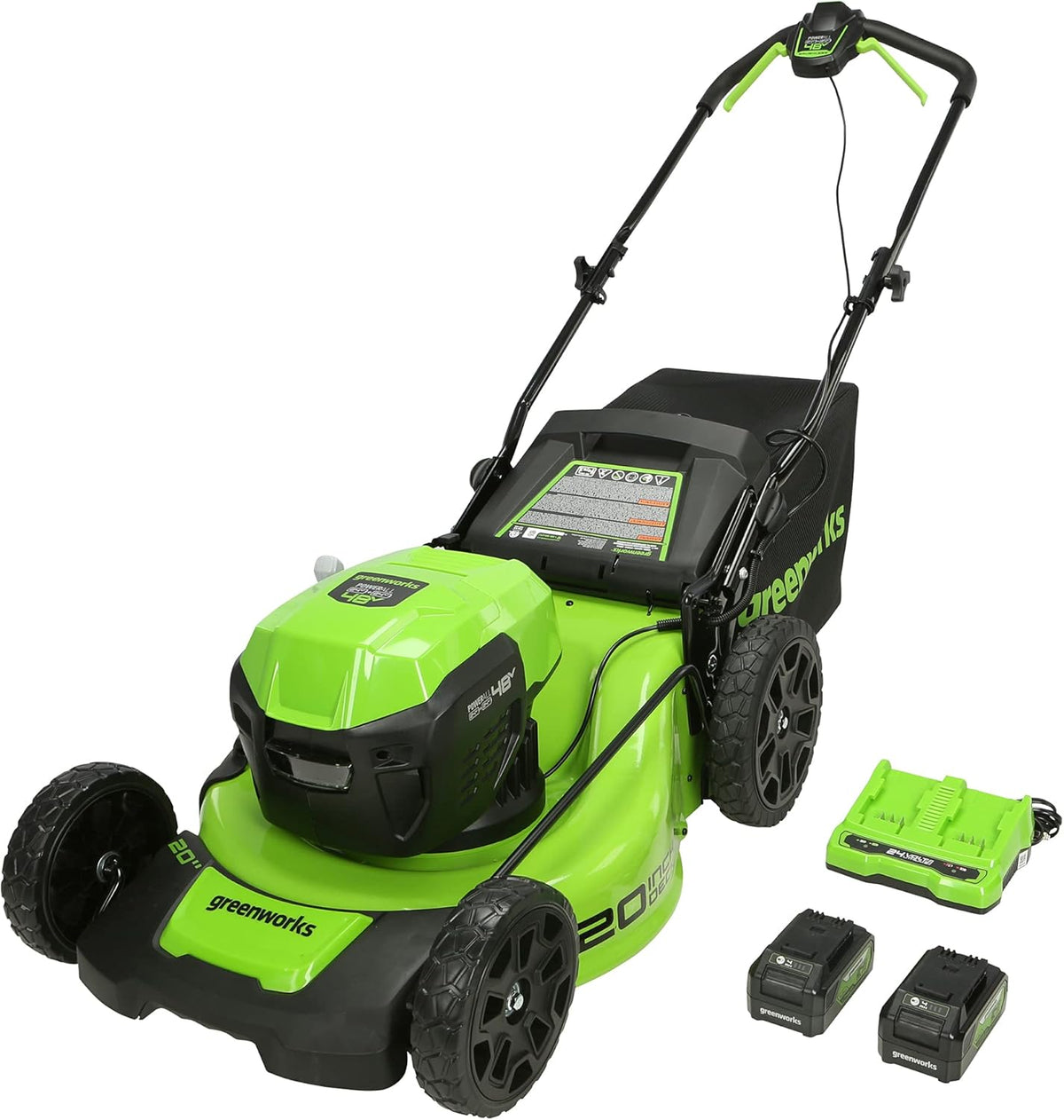 20" Brushless Cordless Push Lawn Mower with 4.0Ah Batteries and Charger R80559