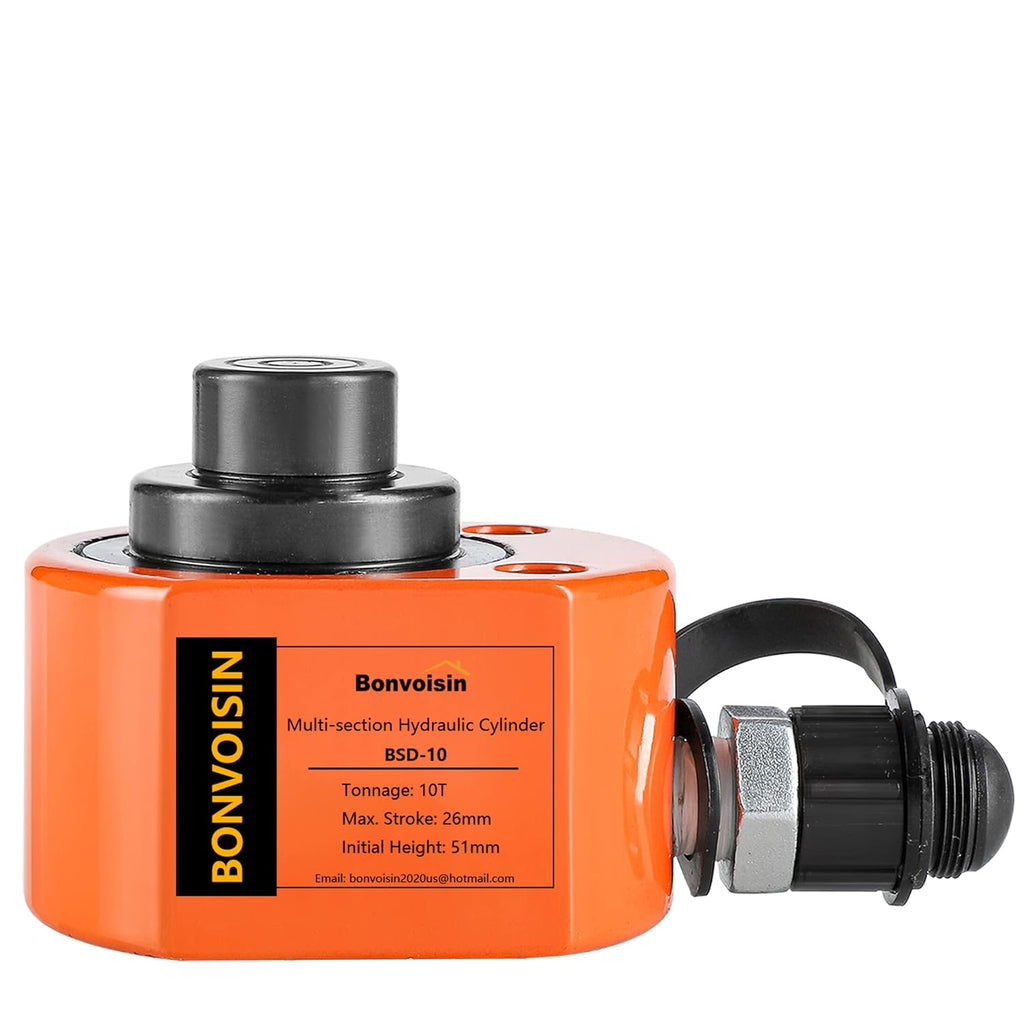 10T Hydraulic Cylinder Jack Porta Power Mini Hydraulic Ram Multi-Acting Low Profile Lifting Cylinders W8630