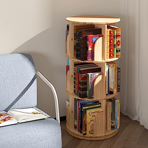 2 Tier 360° Rotating Shelves Bookshelf D220