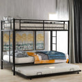 Black Metal Trundle Bunk Bed C74250