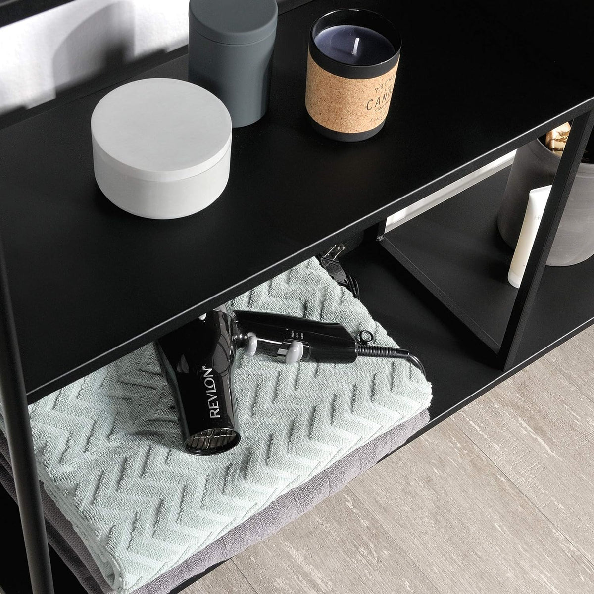 Black Storage Cabinet W5339