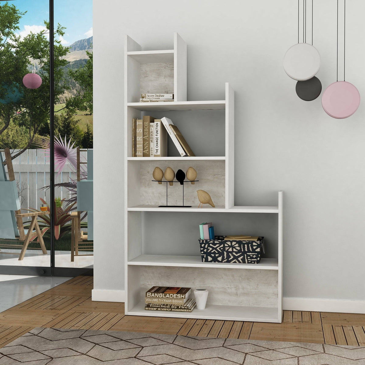 White Bookcase J964