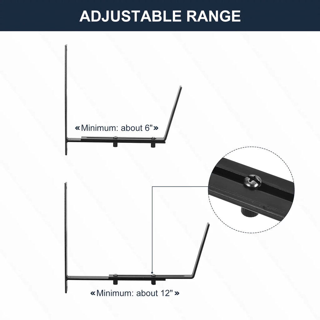 Adjustable Window Planter Box Brackets 4 PCS D151