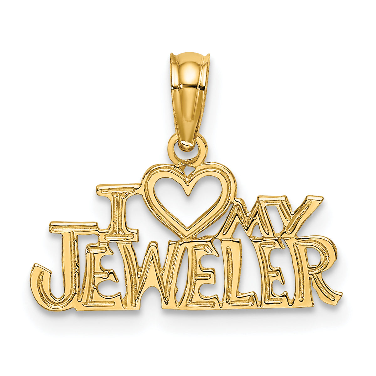 10K Yellow Gold Pendant Charm with 14K Yellow Gold Rope Chain Necklace 16'' X587