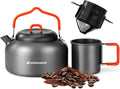 1.2L Camping Coffee Pot with Mug and Coffee Filter U32661