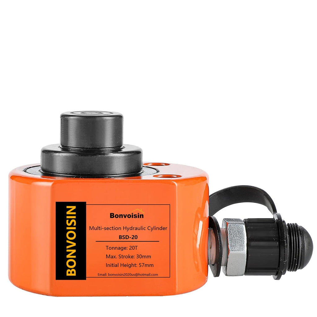 10T Hydraulic Cylinder Jack Porta Power Mini Hydraulic Ram Multi-Acting Low Profile Lifting Cylinders W8630