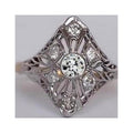 1 CT Antique Style Round Bezel Set Old Mine Cut Diamond Ring G56851