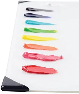 White Glass Table Top Palette 16" x 20" R9266