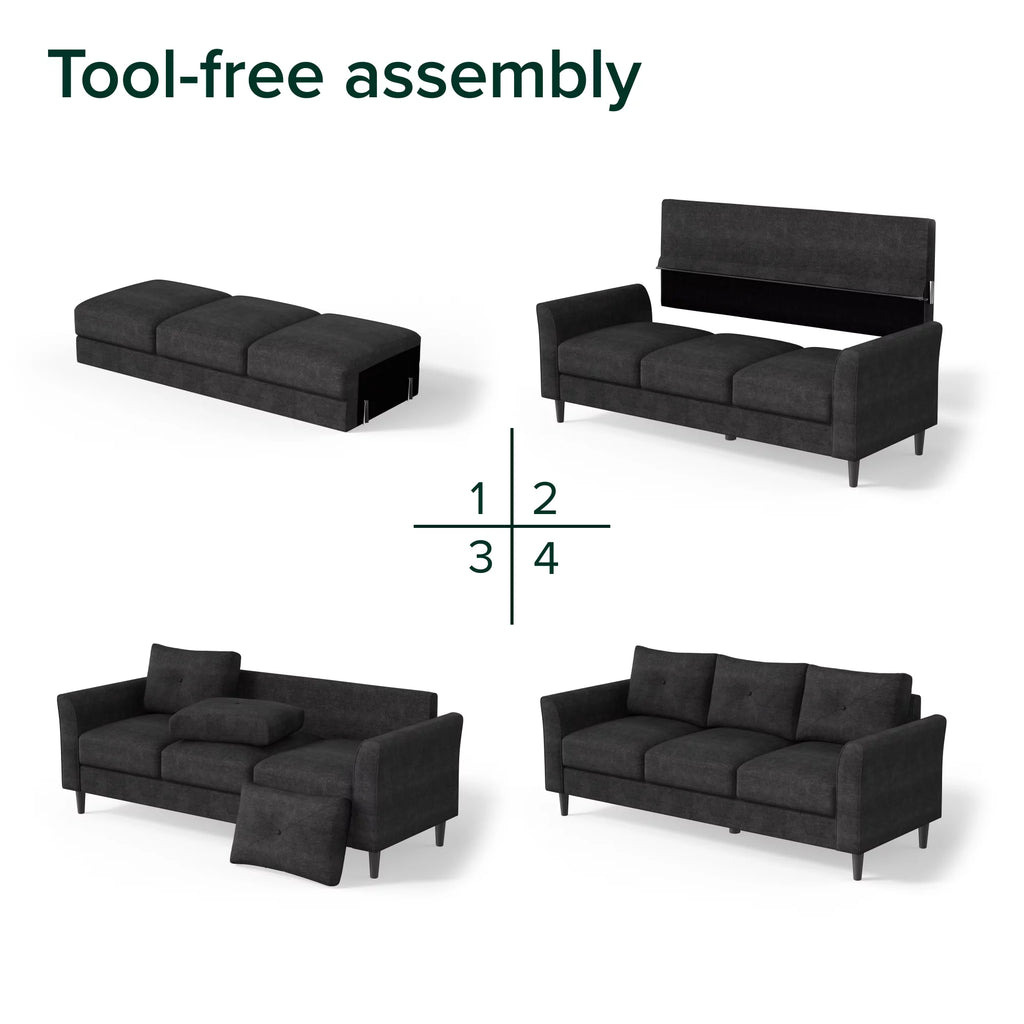 Black Sofa Couch K715