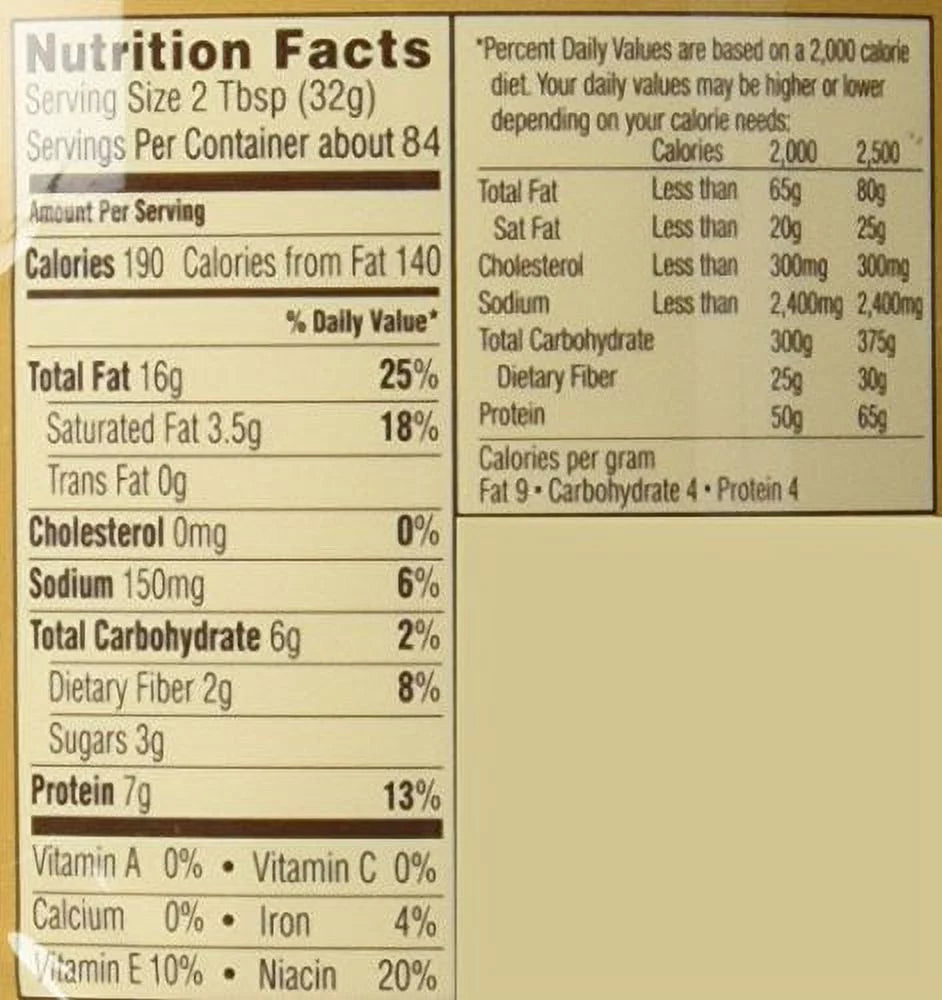 2 pk. 48 oz. All Natural Peanut Butter D604