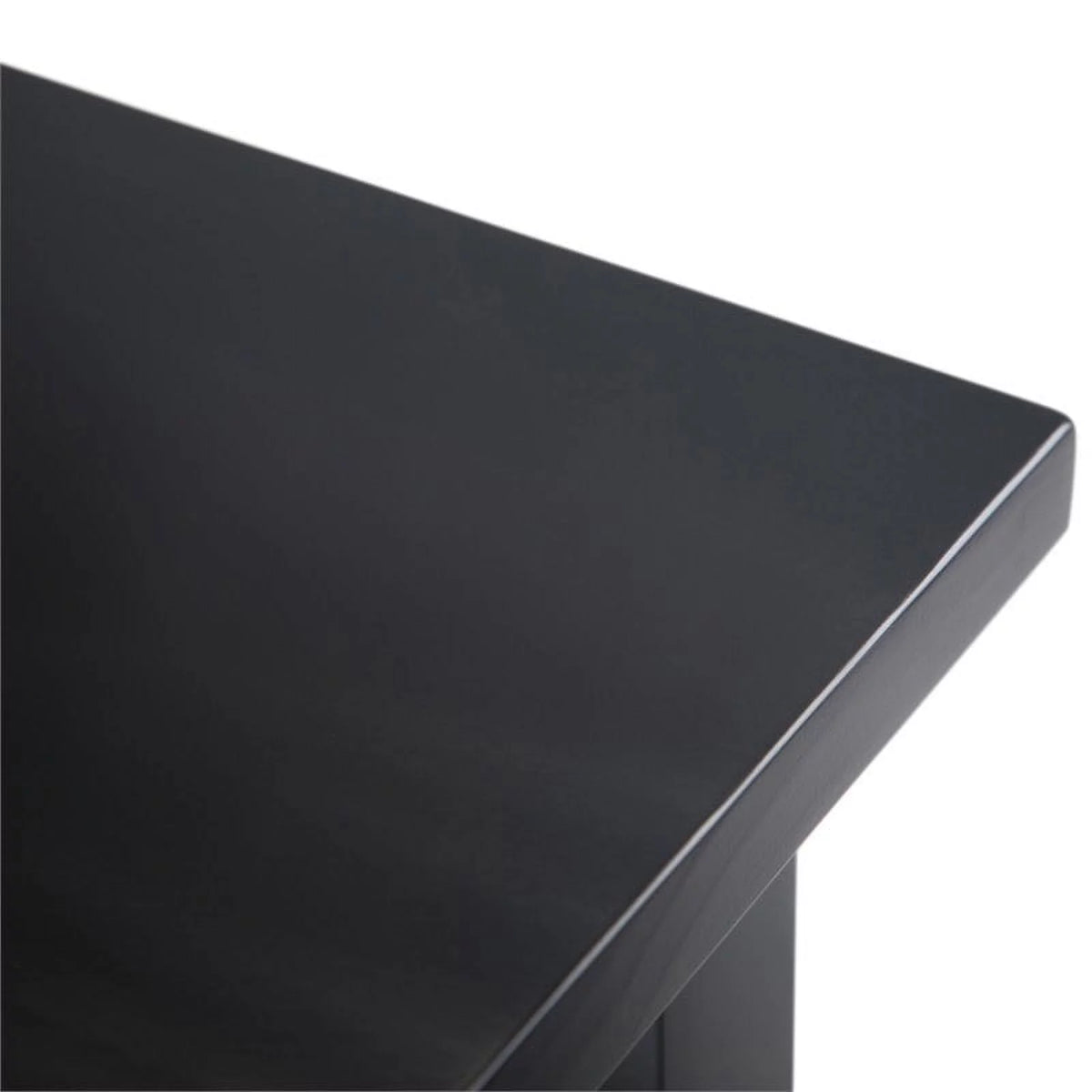 14" Black Wood Narrow Side Table H7302