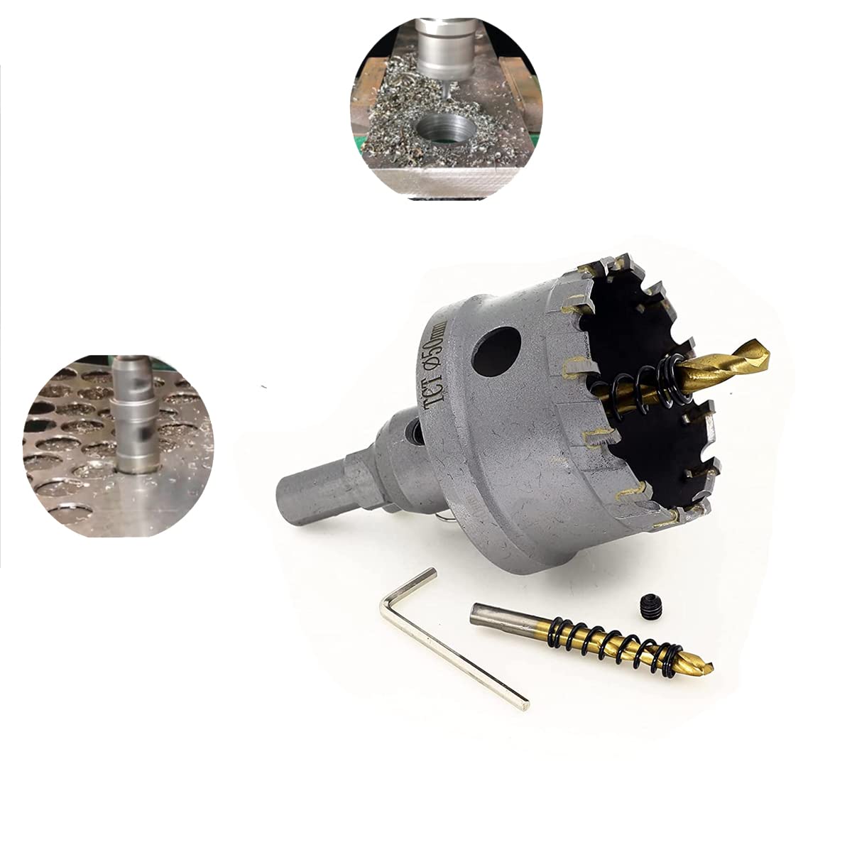 10 Pcs Tungsten Carbide Tipped Hole Saw Kit K48662
