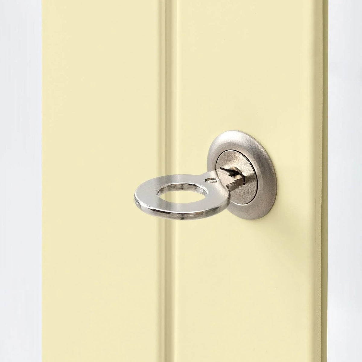 Glass-Door Cabinet Light Yellow I3166