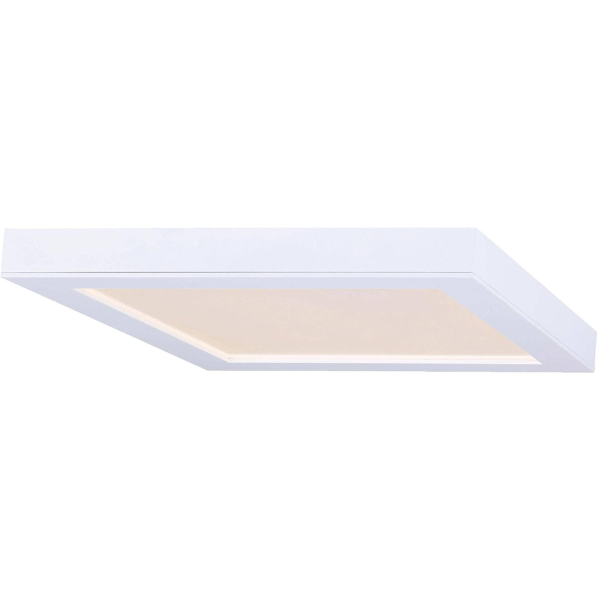 White LED Square Disc Flush Mount Light Fixture E365