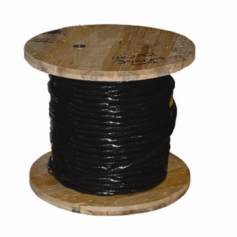 1,000 ft. 4 Black Stranded Al Use-2 Cable A32832
