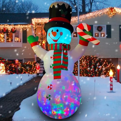 10 Ft Inflatable Christmas Snowman with Candy Decoration X542