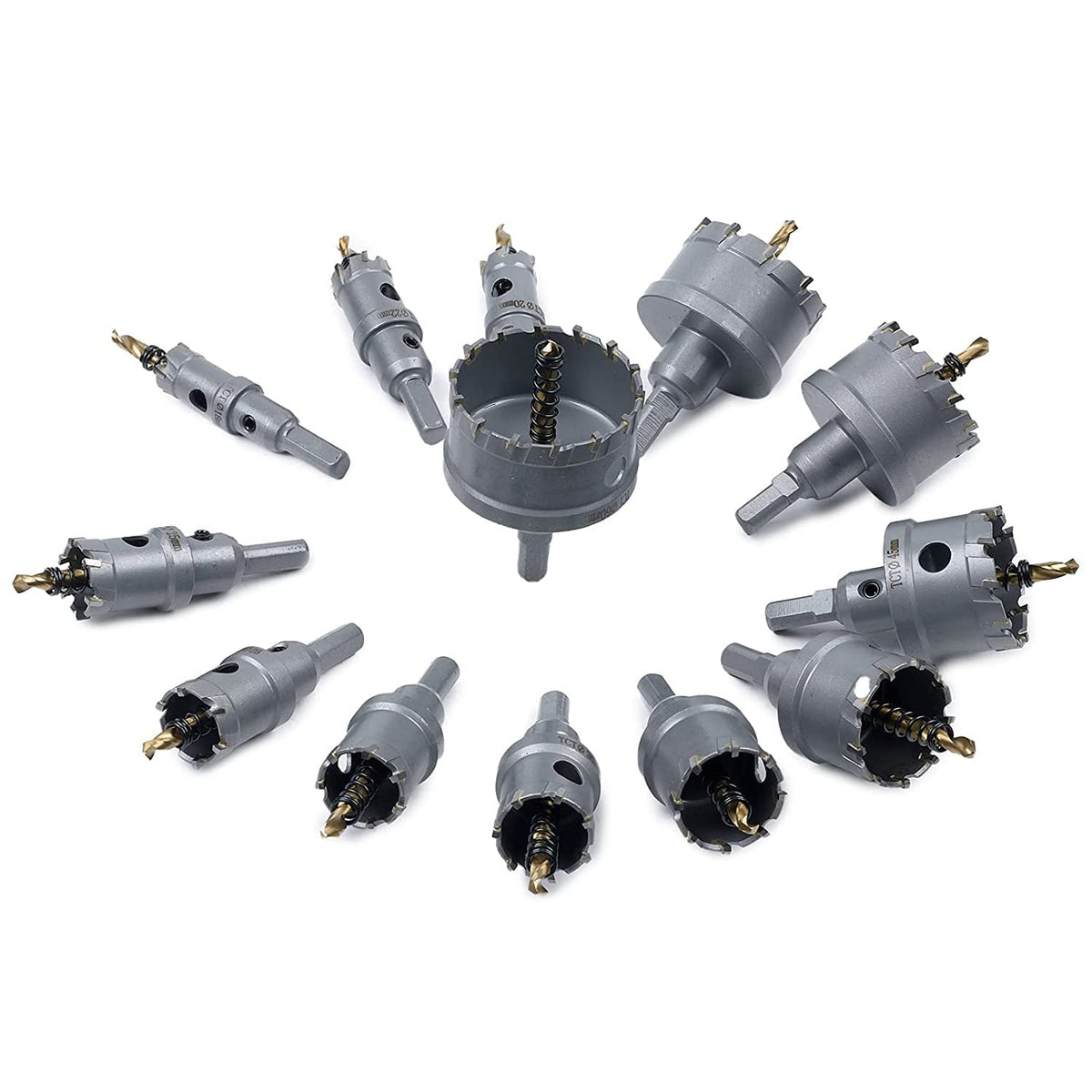 10 Pcs Tungsten Carbide Tipped Hole Saw Kit K48662