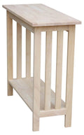 Solid Wood Unfinished Entry Table T4893