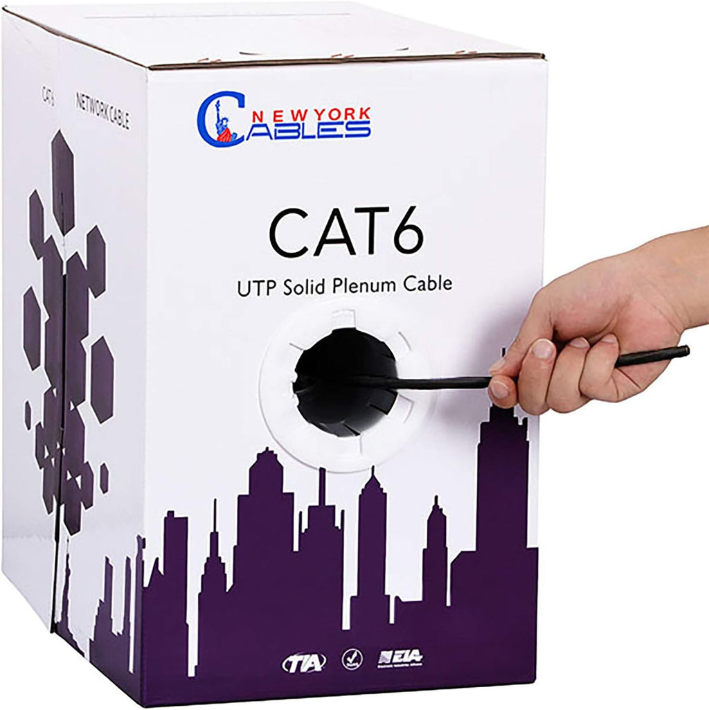Black 1000ft CAT6 Plenum Cable N62211