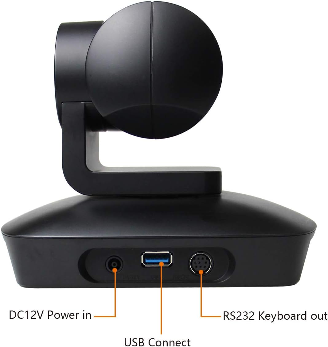 1080P PTZ Conference Room Camera with 4 Microphones Array, 10X Optical Zoom USB Webcam N7991