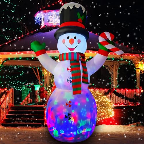 10 Ft Inflatable Christmas Snowman with Candy Decoration X542