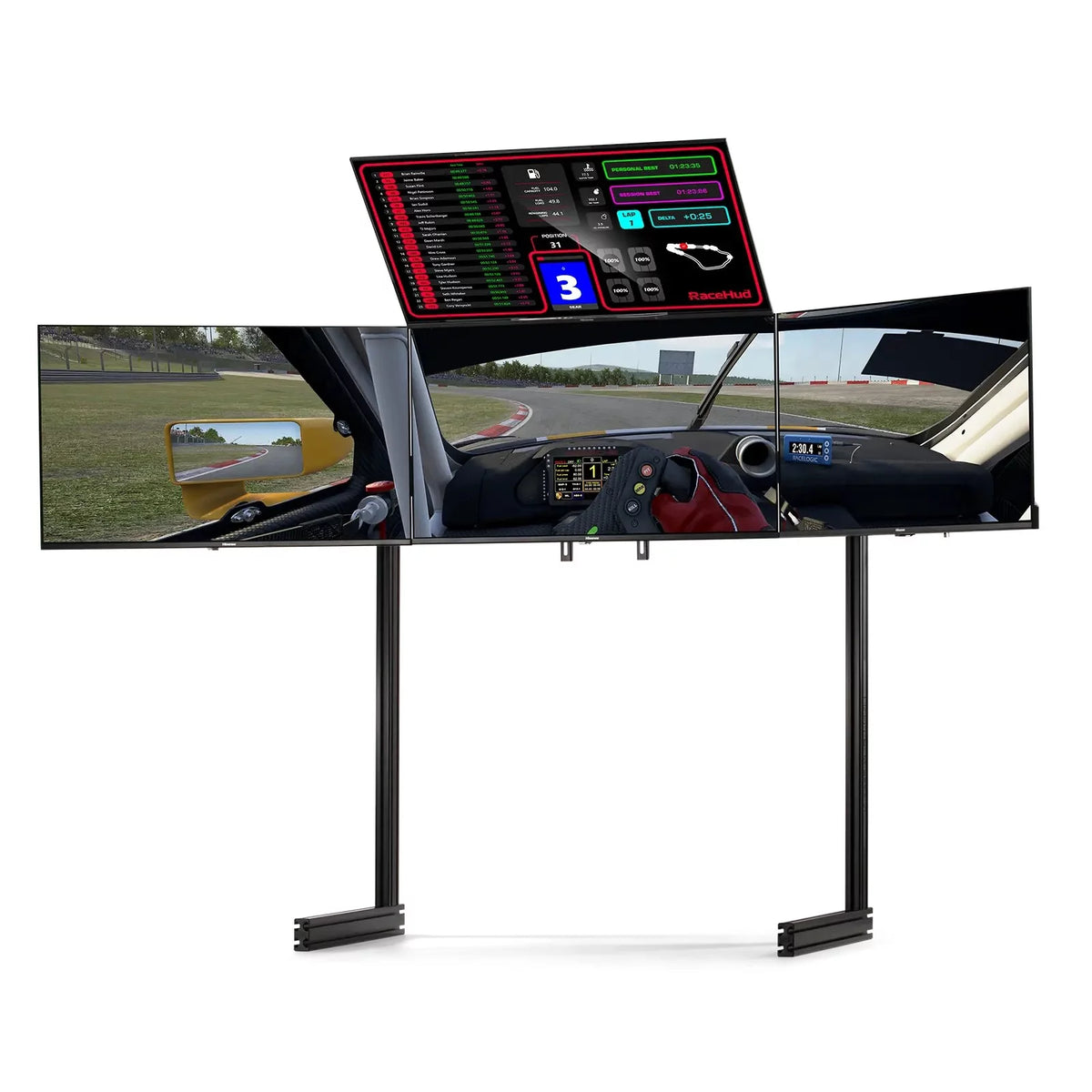 Black Quad Monitor Stand L153579