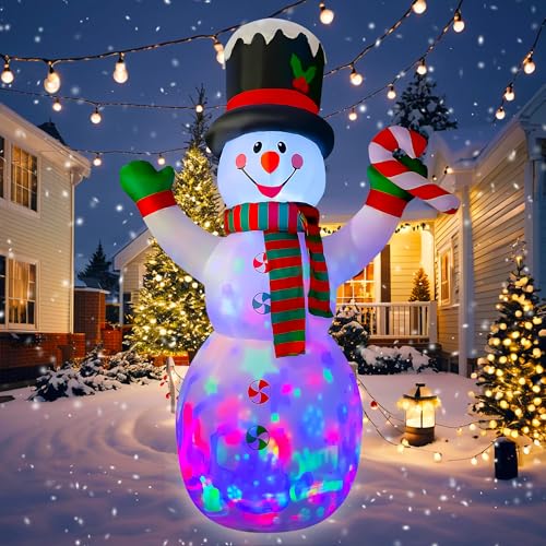 10 Ft Inflatable Christmas Snowman with Candy Decoration X542