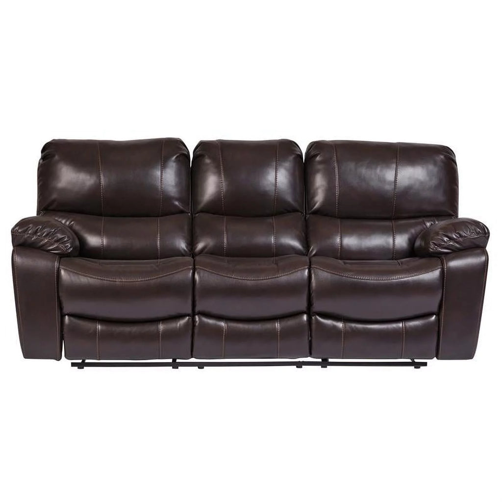 Leather-Look Reclining Sofa K869