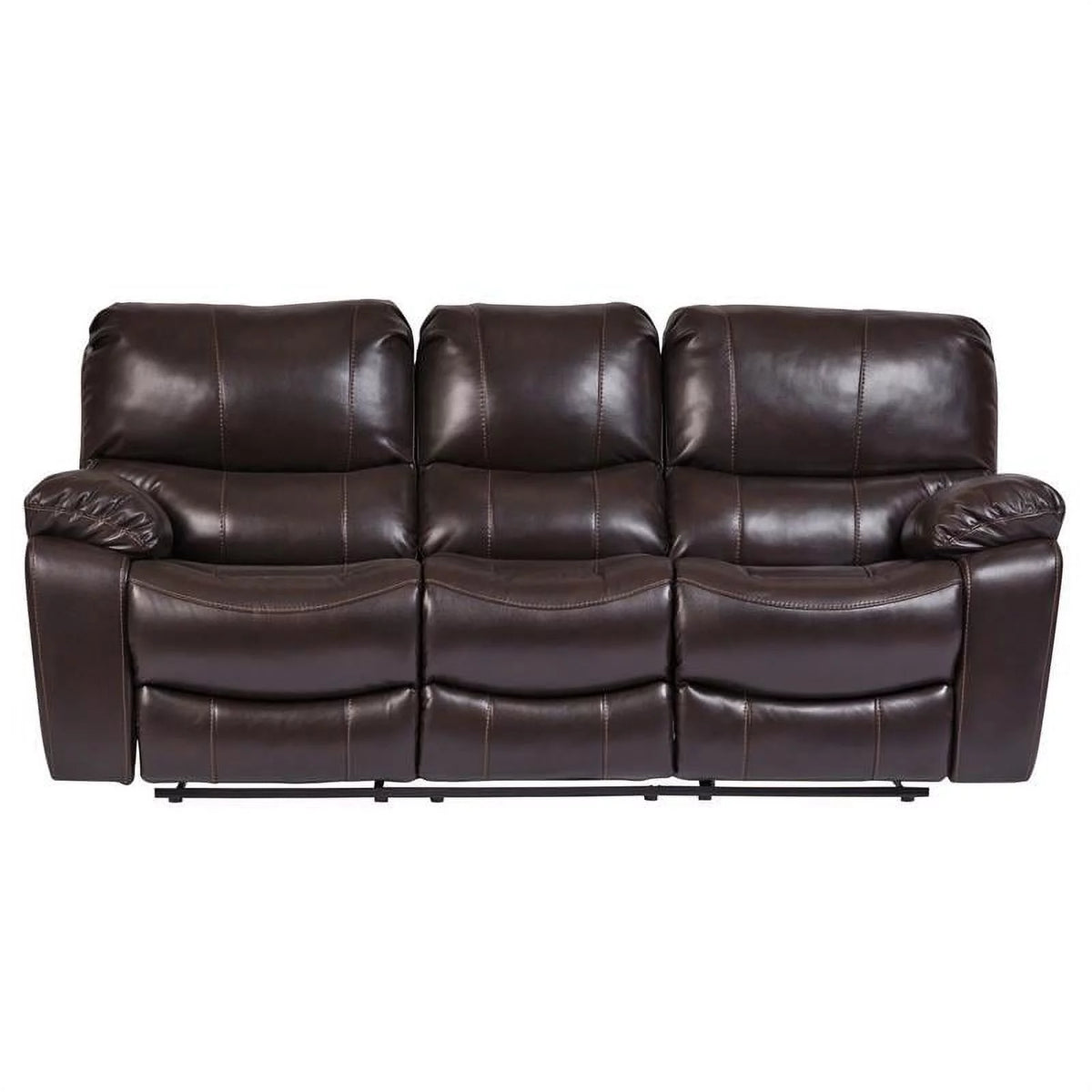 Leather-Look Reclining Sofa K869
