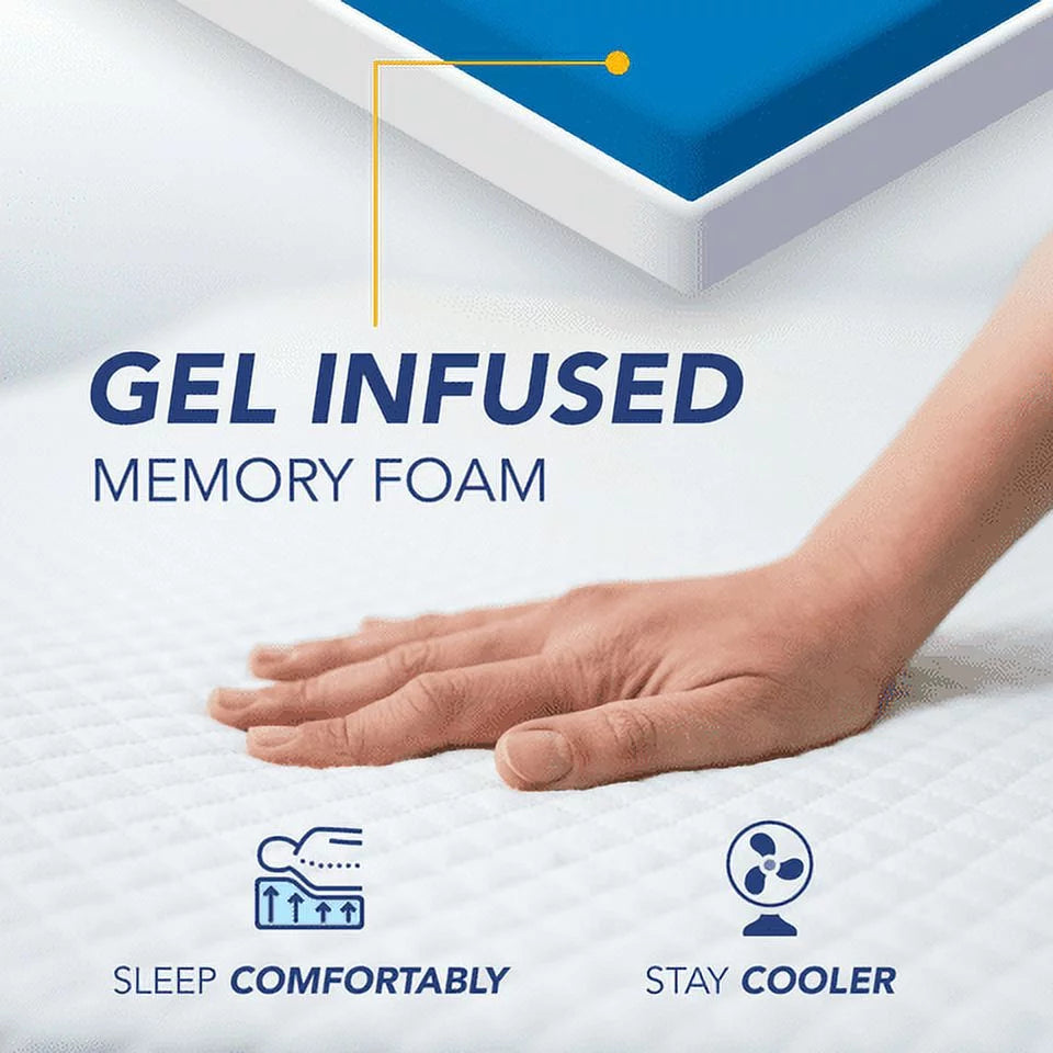 12 Inch Gel Infused Memory Foam Queen Size Mattress I109